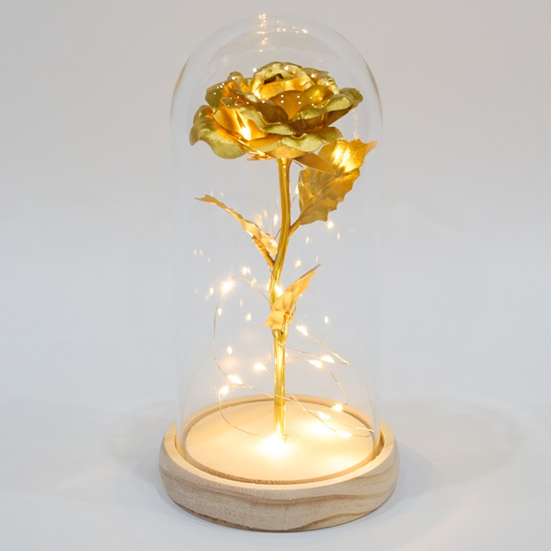 VITALO 각인 커스텀 무선 크리스탈 LED 장미 무드등 집들이선물 기념일선물 인테리어조명 (건전지 포함) 8,500원