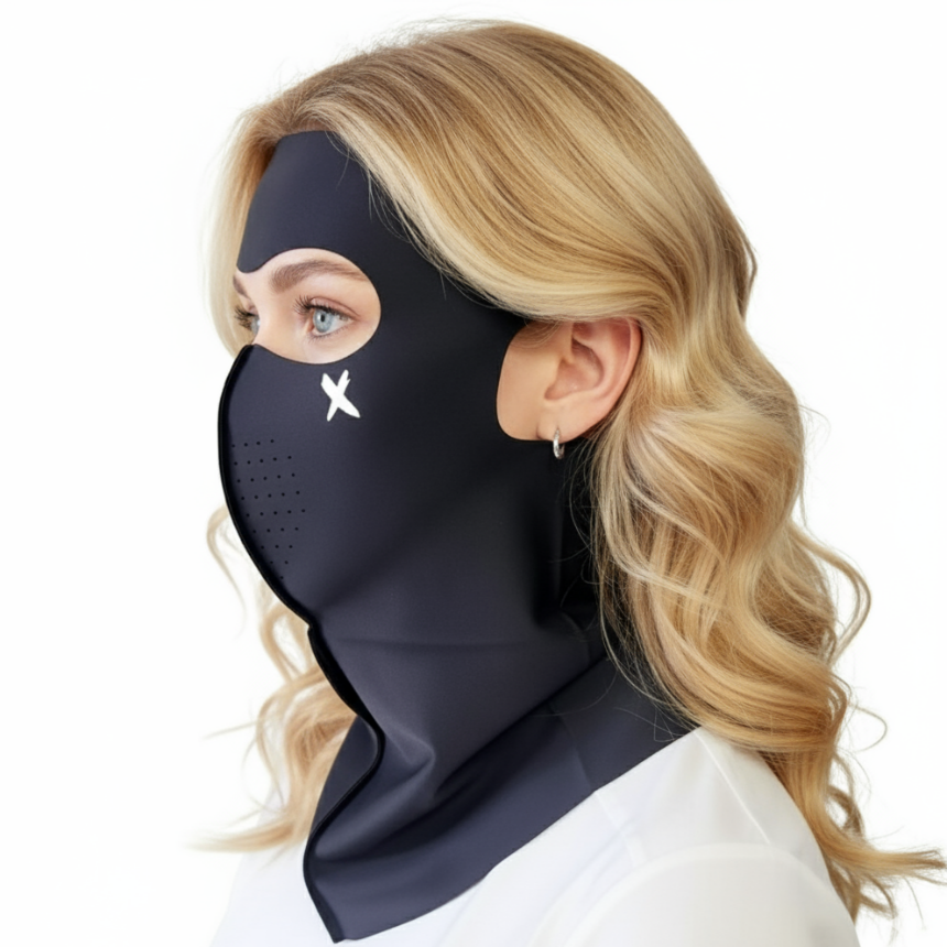 펜타엑스 스포츠 자외선차단 마스크 풀페이스 얼굴 햇빛가리개 골프, 2개, 아이스 블랙 18,800원