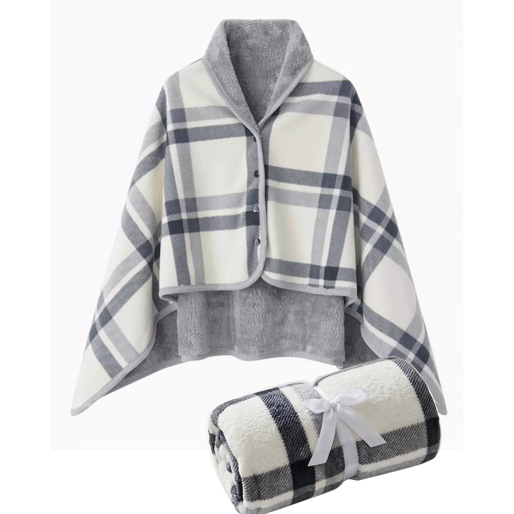 레모어 극세사 망토 담요 똑딱이 무릎담요 학생 캠핑 차량용 이불 11,900원