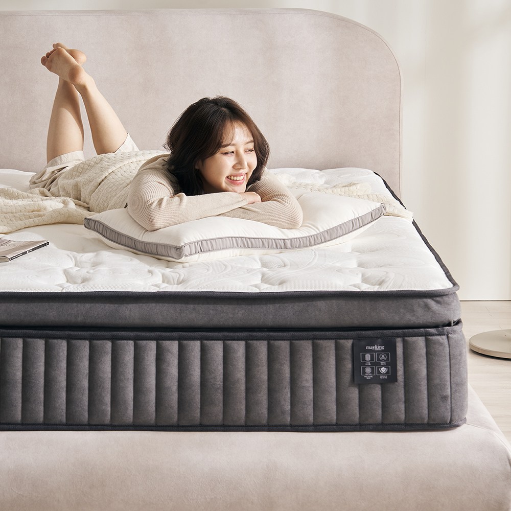 메이킹MK500 호텔 침대 매트리스 독립스프링 유로탑 필로우탑 국내제작 천연양모 매트릭스 두께 360mm, 360mm, 소프트 1,027,000원
