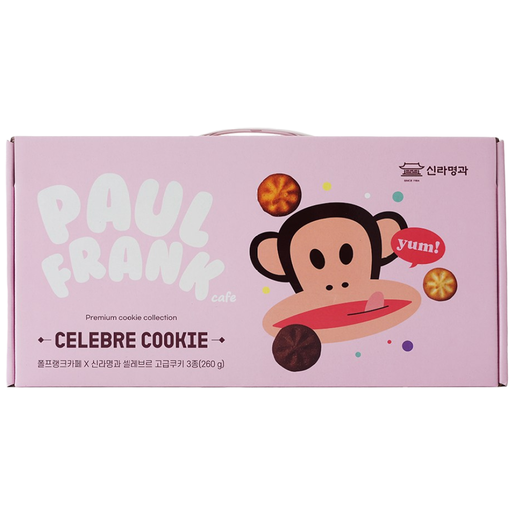 신라명과 X 폴프랭크카페 셀레브르 수제쿠키 3종 선물세트(밀라네즈/쵸코/빠똥자망드치즈), 1개, 260g 13,900원