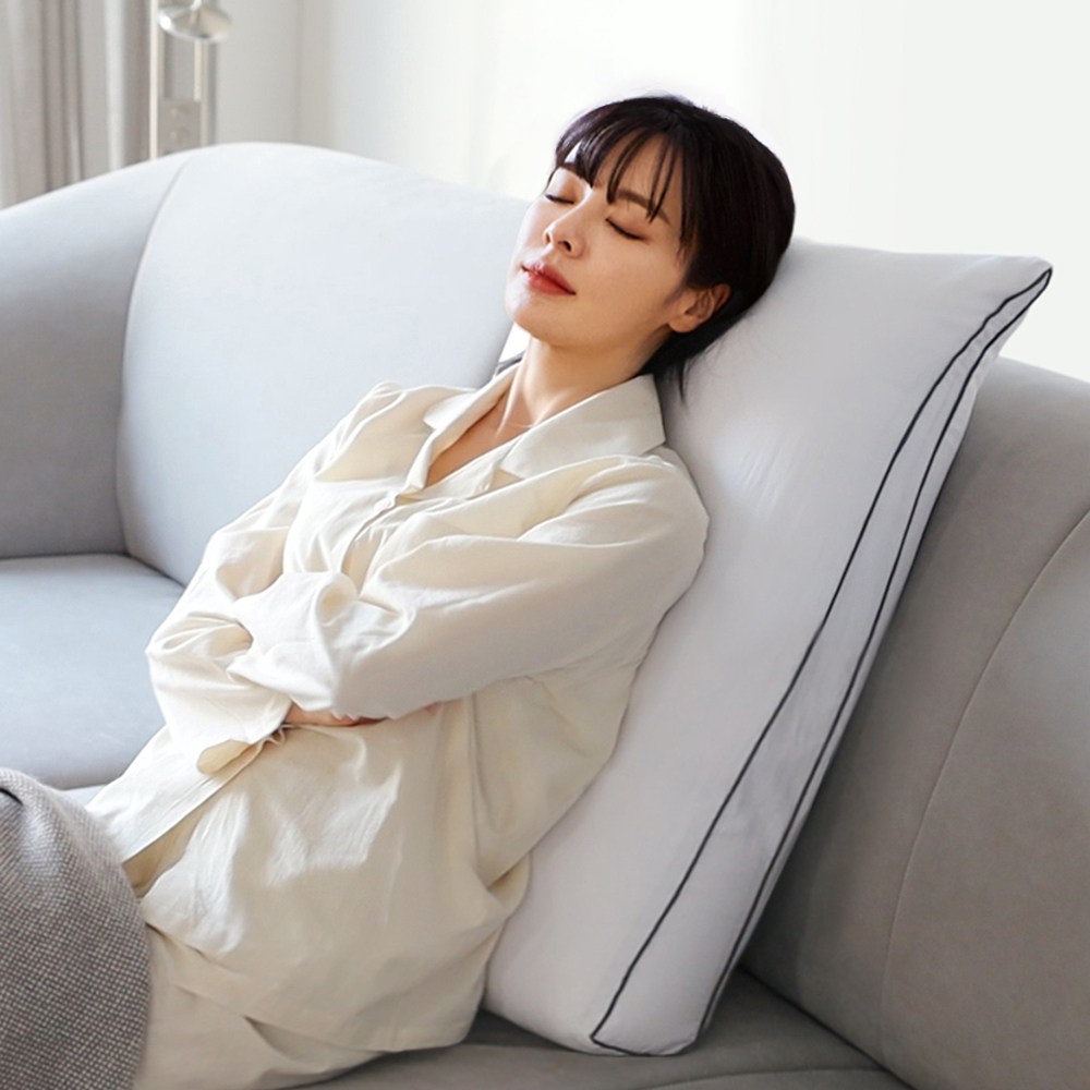 네모라인 국내생산 높이 75cm 빅 롱대형 삼각쿠션(솜포함) 등받이 쿠션 4Size, 화이트 32,900원