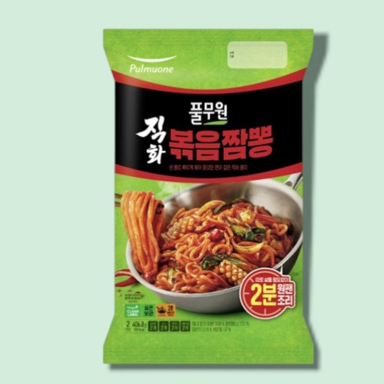 풀무원 실온면 간편식 간식 직화 볶음 짬뽕 2인분 406.8g, 1개 8,900원