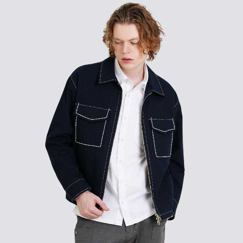 남자호시자수 포켓 집업 스텐카라자켓 CXS25FWJK920 NAV 161,190원