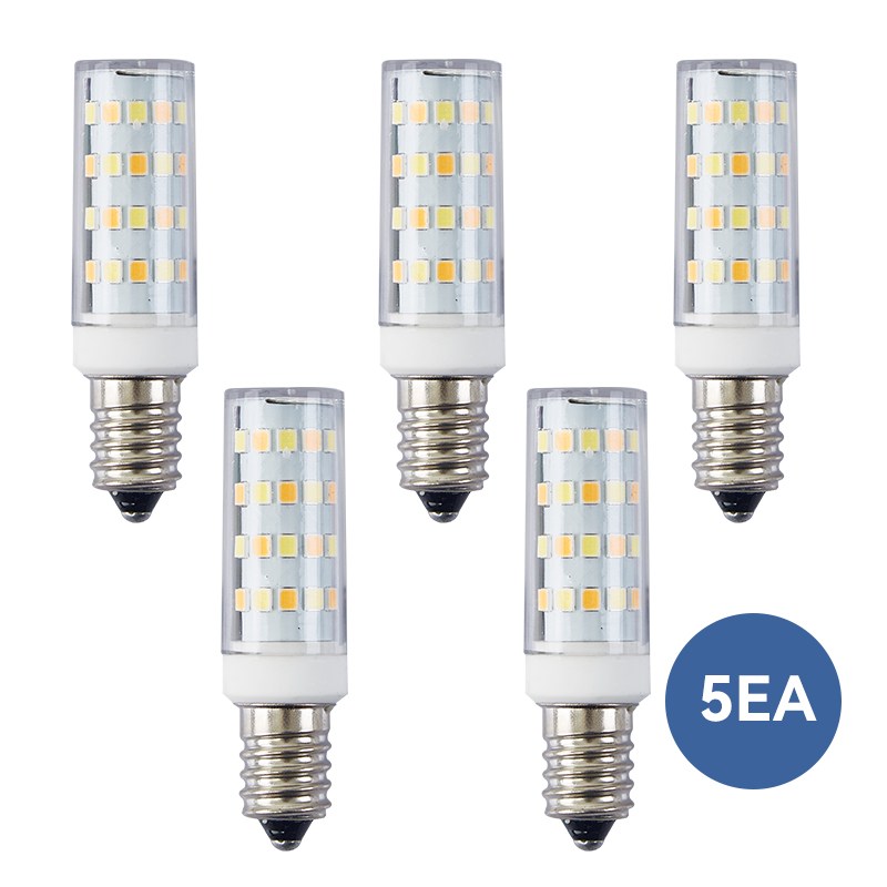 5와트급 3색변환 E14미니 콘벌브, 5개, 전주백색 17,500원