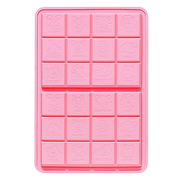 이홈베이킹 캐릭터 판초콜릿 틀 실리콘몰드 12구 2칸, 랜덤발송, 1개 4,300원