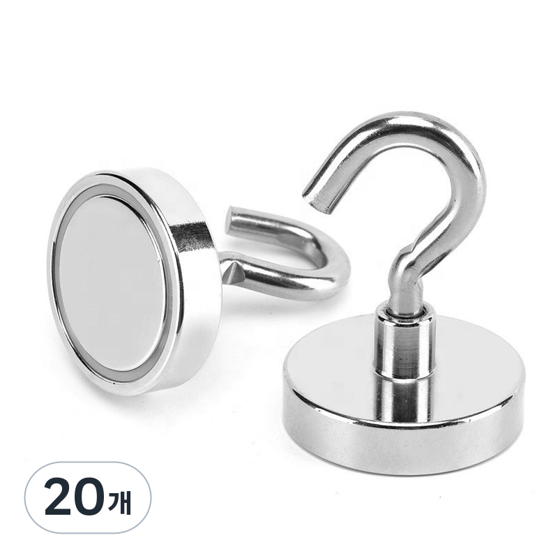 마니코 후크고리형 초강력 고리 자석 네오디움자석 36mm, 20개 40,000원