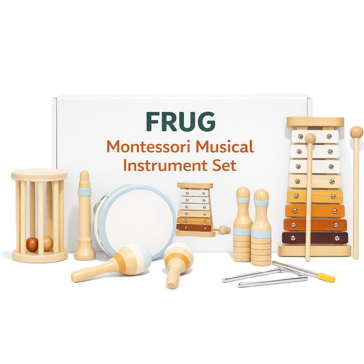 프루그 유아 원목 악기 교구 7종 풀세트, 1개 39,900원