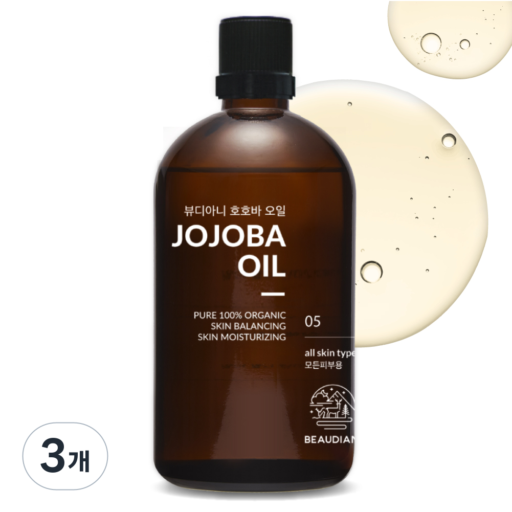 뷰디아니 오가닉 호호바 오일, 100ml, 3개 60,000원