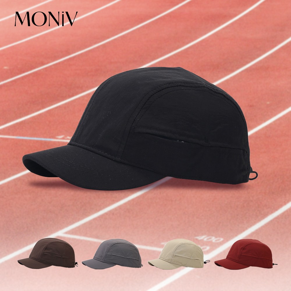 모니브 메쉬 러닝 모자 스포츠 캡, 블랙, 1개 10,000원