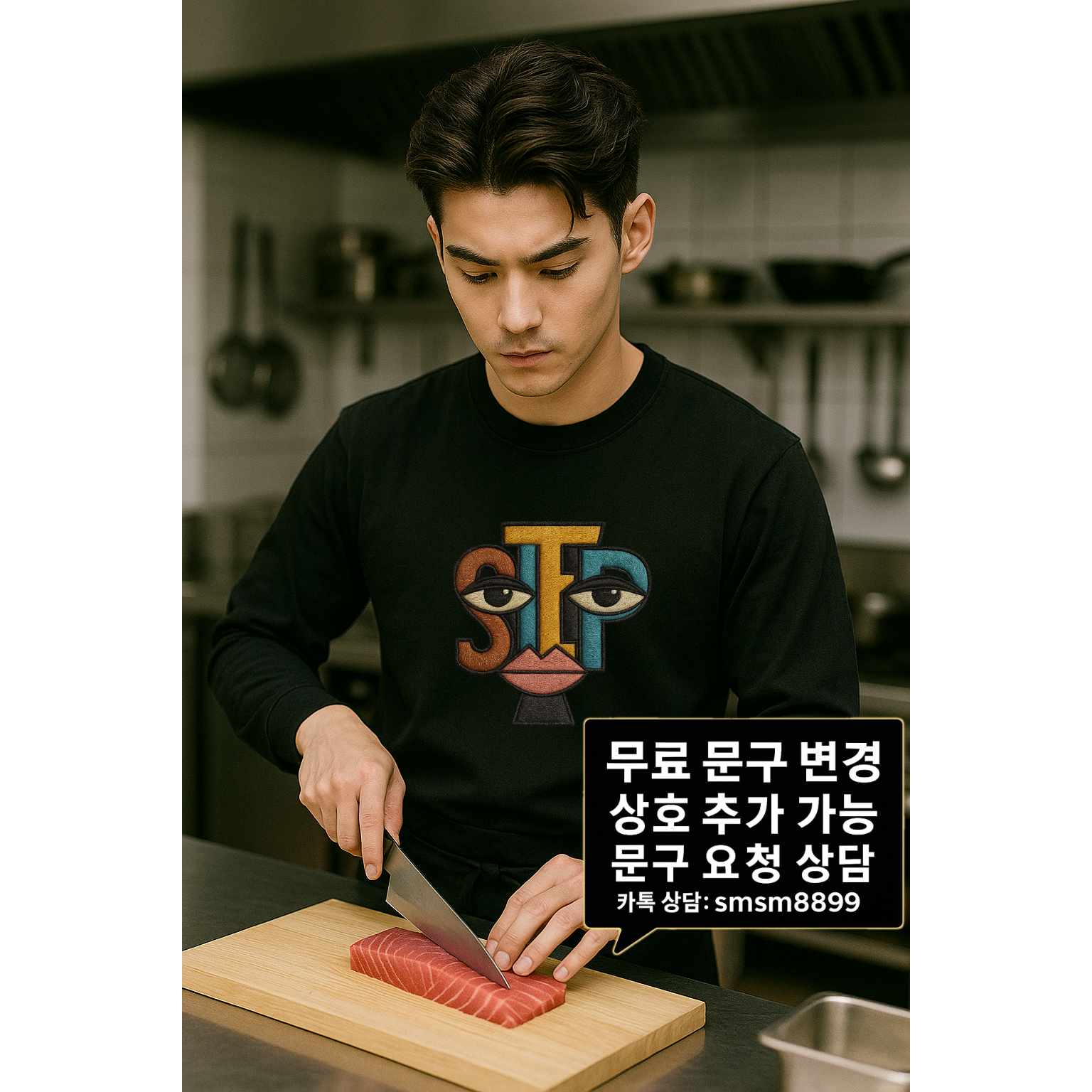 STAFF 프린팅 캐릭터 디자인 긴팔 티셔츠 유니폼 28,000원