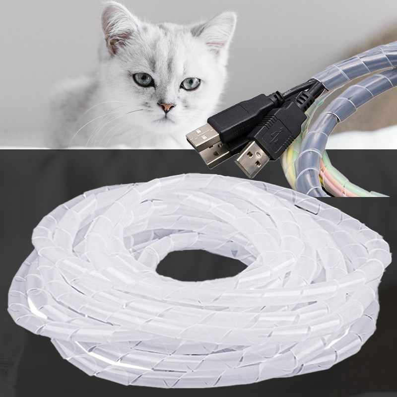 무핑 전선 보호 커버 케이블 PC선 정리 길이 조절 가능 고양이 강아지 보호 4,980원