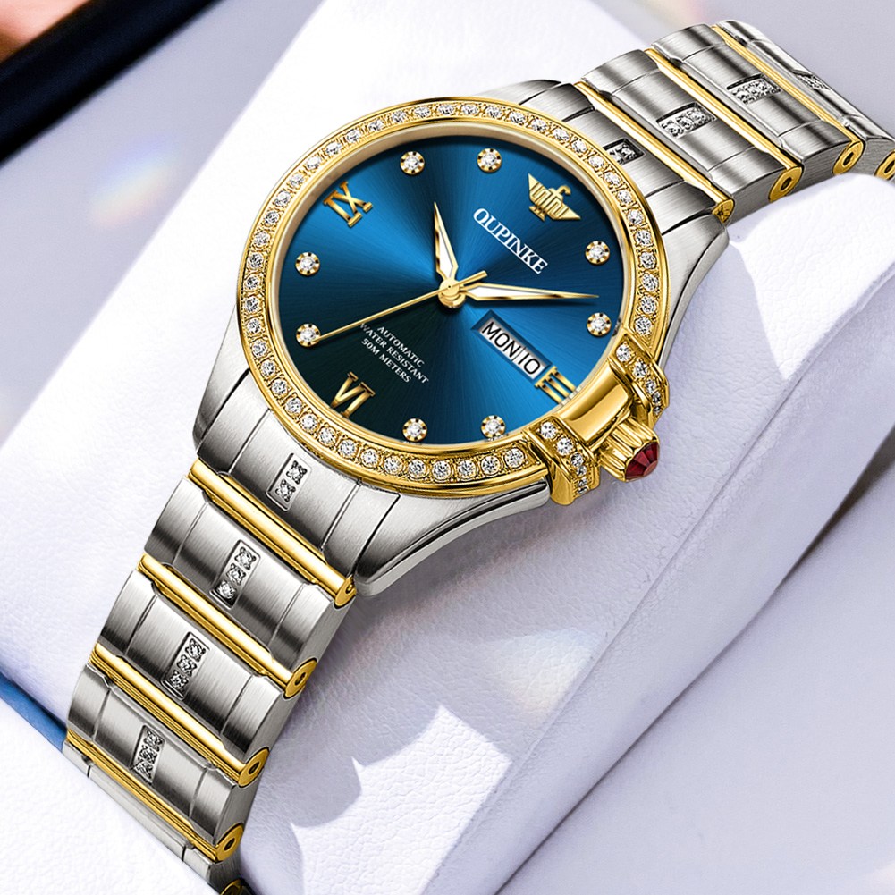 OUPINKE 여성시계 기계식 오토매틱 럭셔리 명품 워터프루프 야광 메탈시계 305,000원
