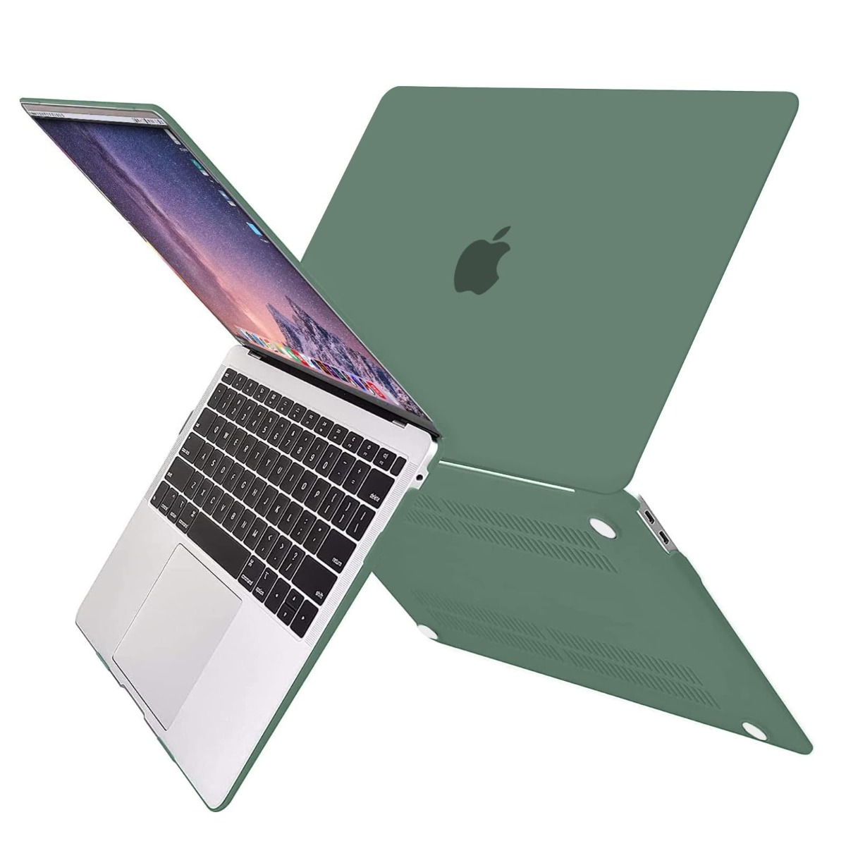 MOSISO 2022년형 MacBook Air 13.3인치 M1 플라스틱 하드 케이스(A1932), 미드나잇 그린, 1개 10,500원
