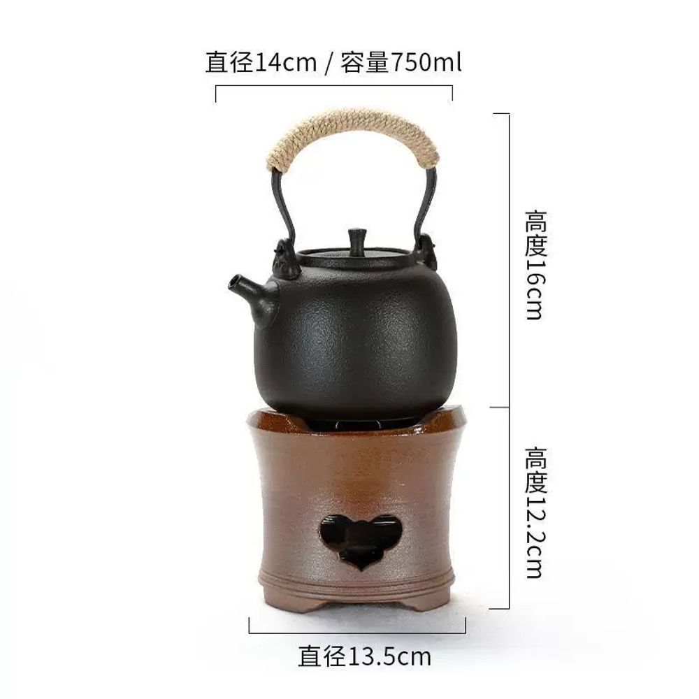 750ml 돌판 무쇠 다기 커피 가정용 주전자 규카츠 주물 범랑 129,000원