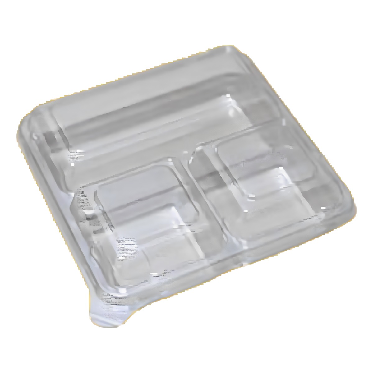 고밀폐 정사각 3칸 반찬용기 / 135x135xH40mm / 투명 900set 141,400원