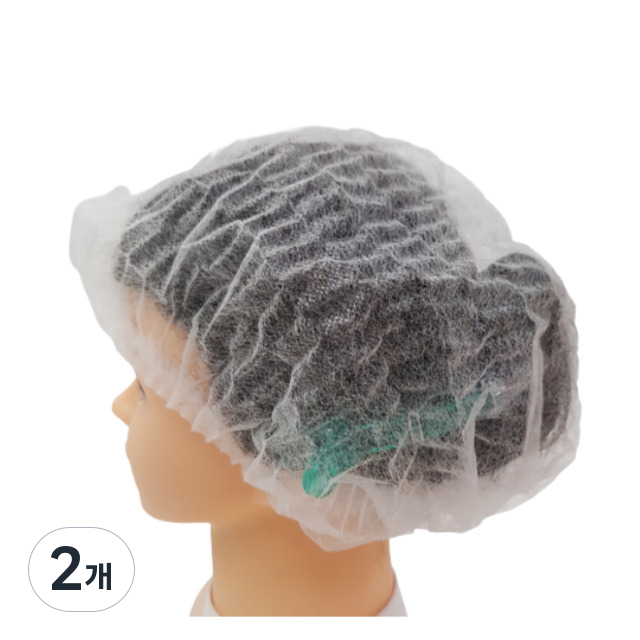 뷰티다모아 부직포 일회용 위생모 헤어캡 몹캡 (1팩=100매), 2개, 화이트 500매 27,980원