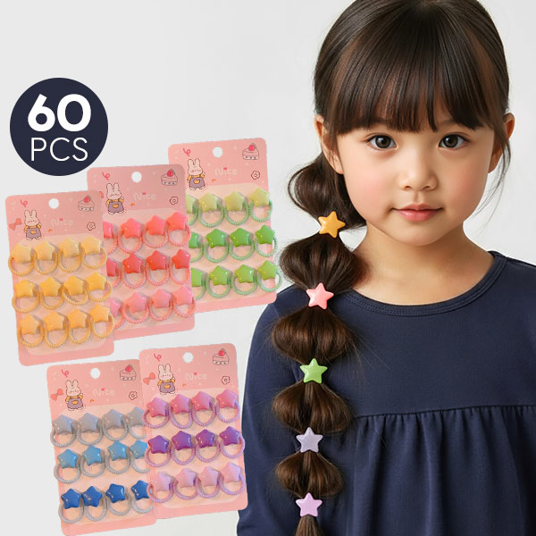 몽실이 파스텔 봉봉 고무줄 여아 아동 데일리 머리끈 헤어끈 악세사리 선물 어린이집 10,900원