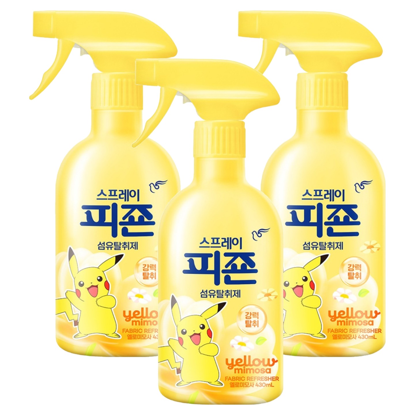 피죤 스프레이 강력 섬유탈취제 옐로미모사, 430ml, 3개 13,550원