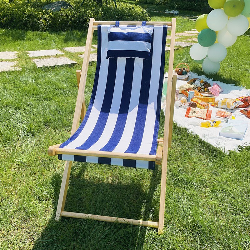 몰린 야외용 비치 의자 썬베드(펜션,카페), 블루 스트라이프 52,800원