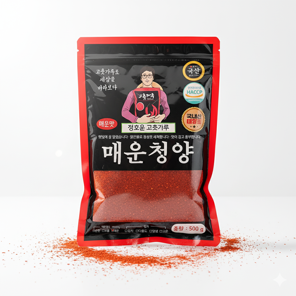 국산 100% 청양고춧가루 김치용 아주매운맛 17,560원