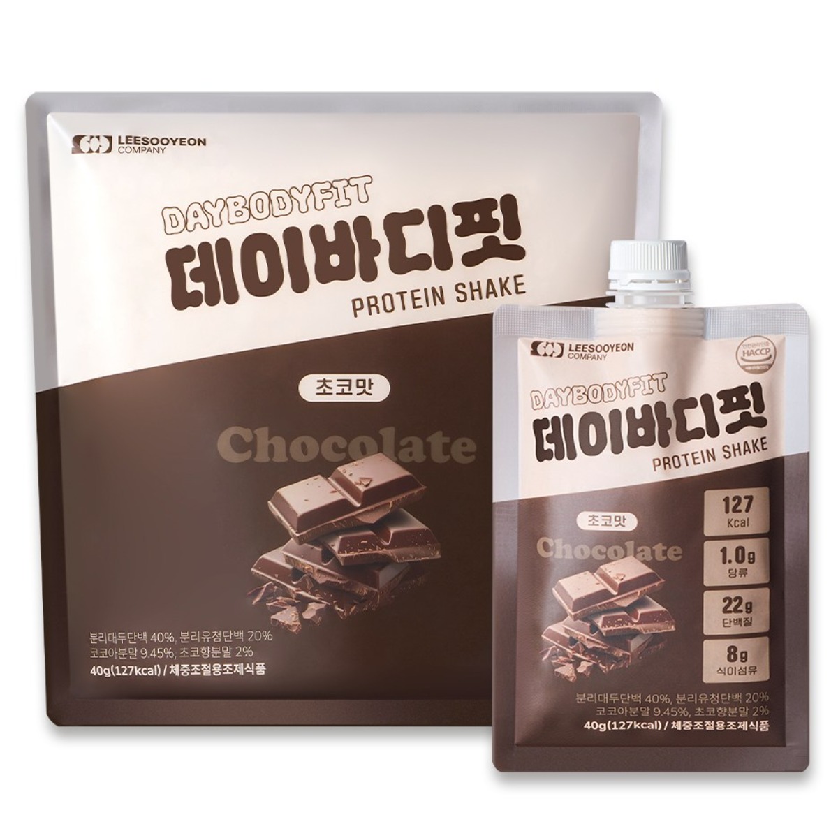 데이바디핏 분리유청 단백질 쉐이크 식사대용 프로틴 파우더 초코맛 1팩 (7개입) 19,900원