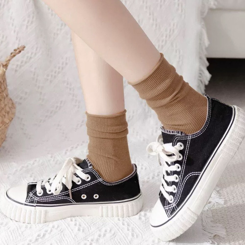 61sec no.337 여성 장목 골지 무지 돌돌이 조임없는 압박없는 데일리 패션 조리원 양말 3,300원