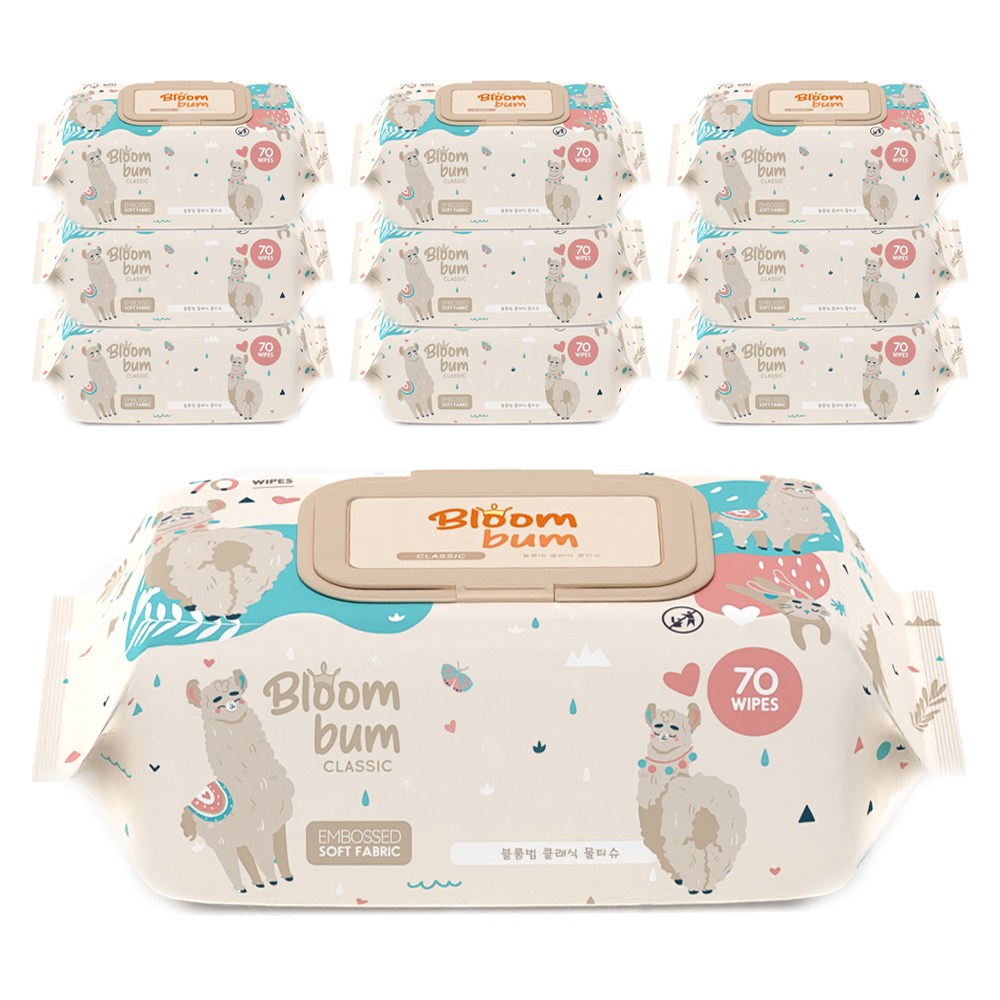 블룸범 클래식 프리미엄 엠보싱 아기물티슈 캡형 18,900원