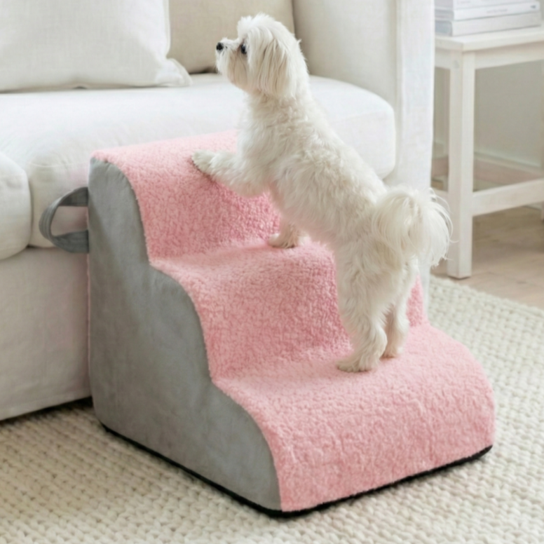 멍담 강아지 계단 감성 컬러 펫스텝, 1개, 핑크 28,900원