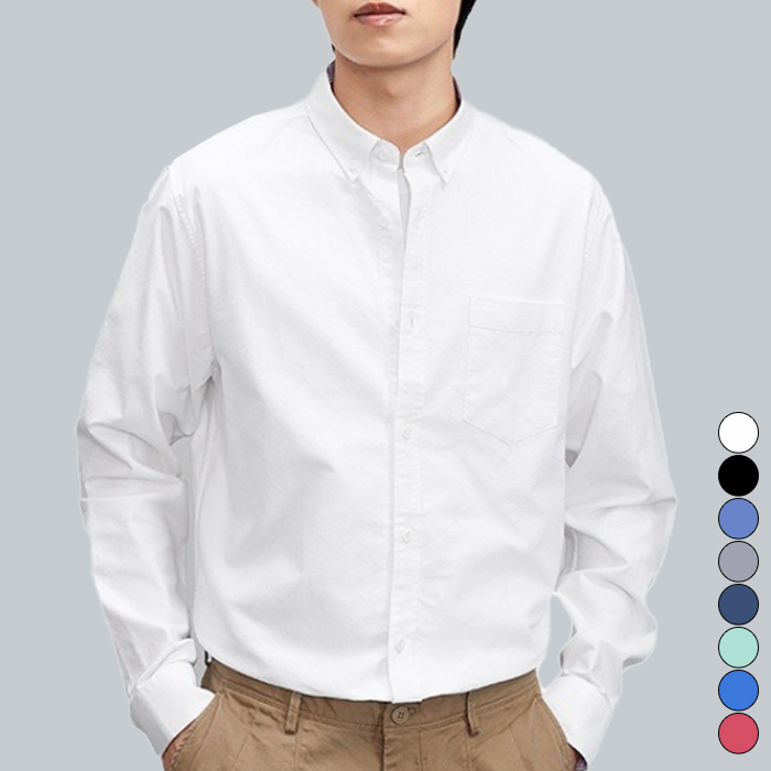 턴키 남녀공용 포켓 다운 버튼 옥스포드 셔츠 TK-1790 22,300원
