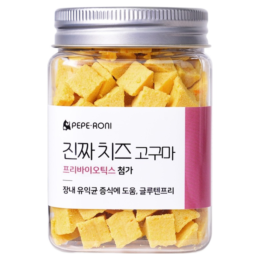 페페로니 강아지 진짜 치즈 고구마 프리바이오틱스 간식, 혼합맛(치즈/고구마), 180g, 1개 7,000원