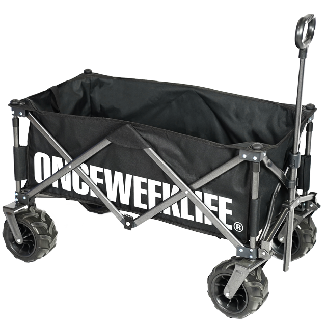 원스위크라이프 접이식 캠핑웨건 + 보관용 가방 세트, 블랙, 1세트 100,090원