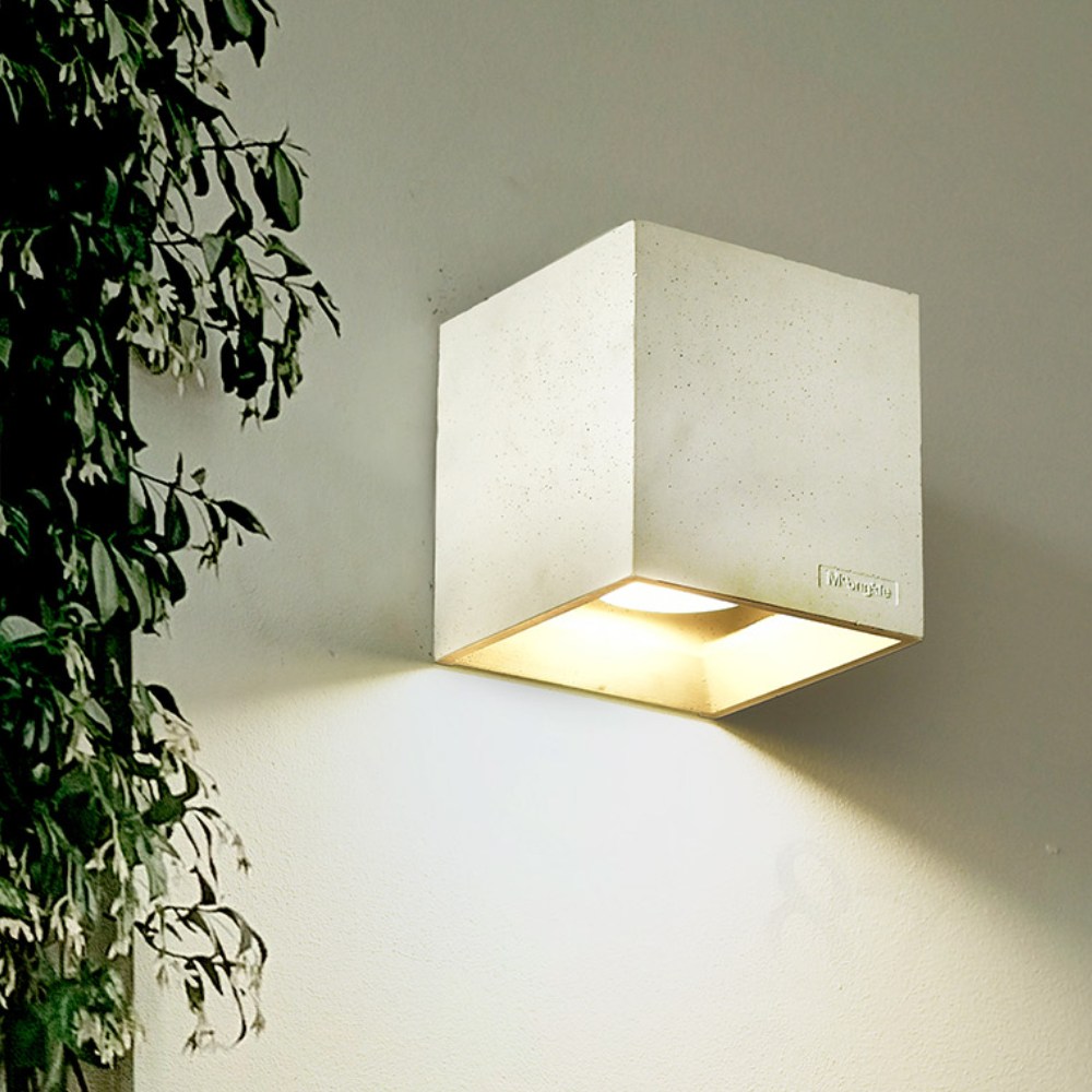 LED 카페 벽등 콘크리트 사각 방수 벽조명 실외 벽부등 다이스 129,000원