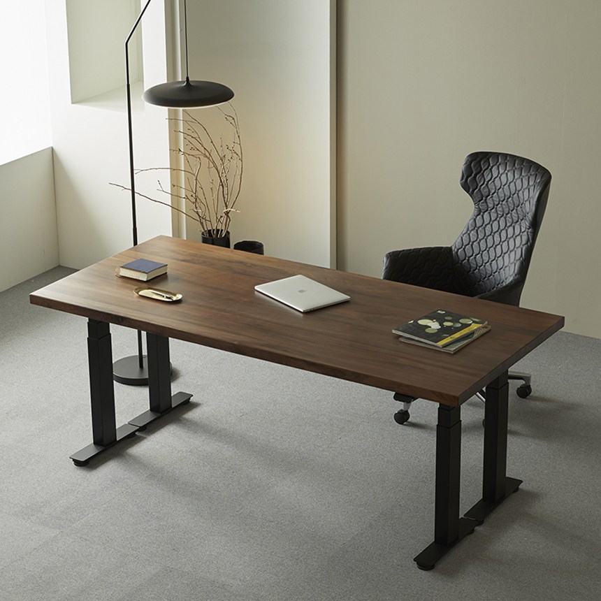 에렉투스 하드우드 원목상판 리낙 쿼드 모션데스크 월넛 1600x800x45 프리미엄 3,541,000원