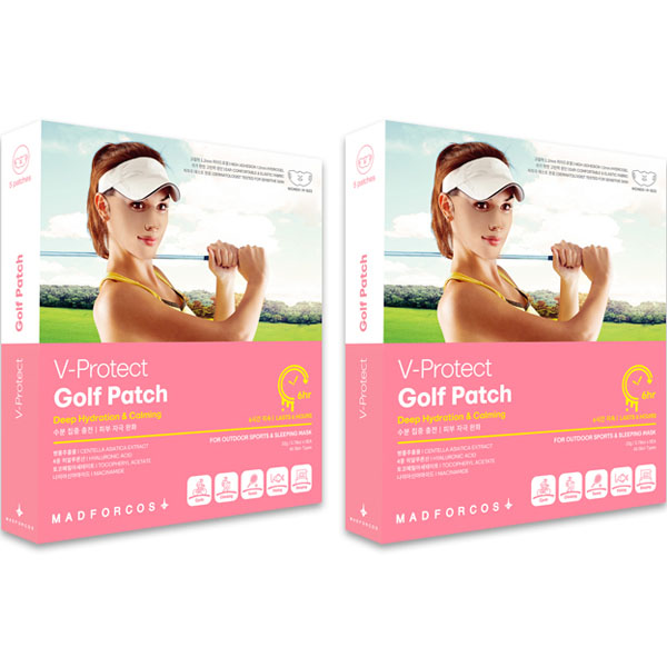 매드포코스 여성용 V 프로텍트 자외선차단 보습케어 쿨링 하이드로겔 야외스포츠 골프패치 5p, 단일 색상, 2개 49,000원