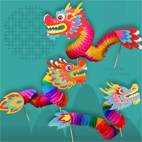 종이 중국 전통 놀이 용 만들기 1,400원