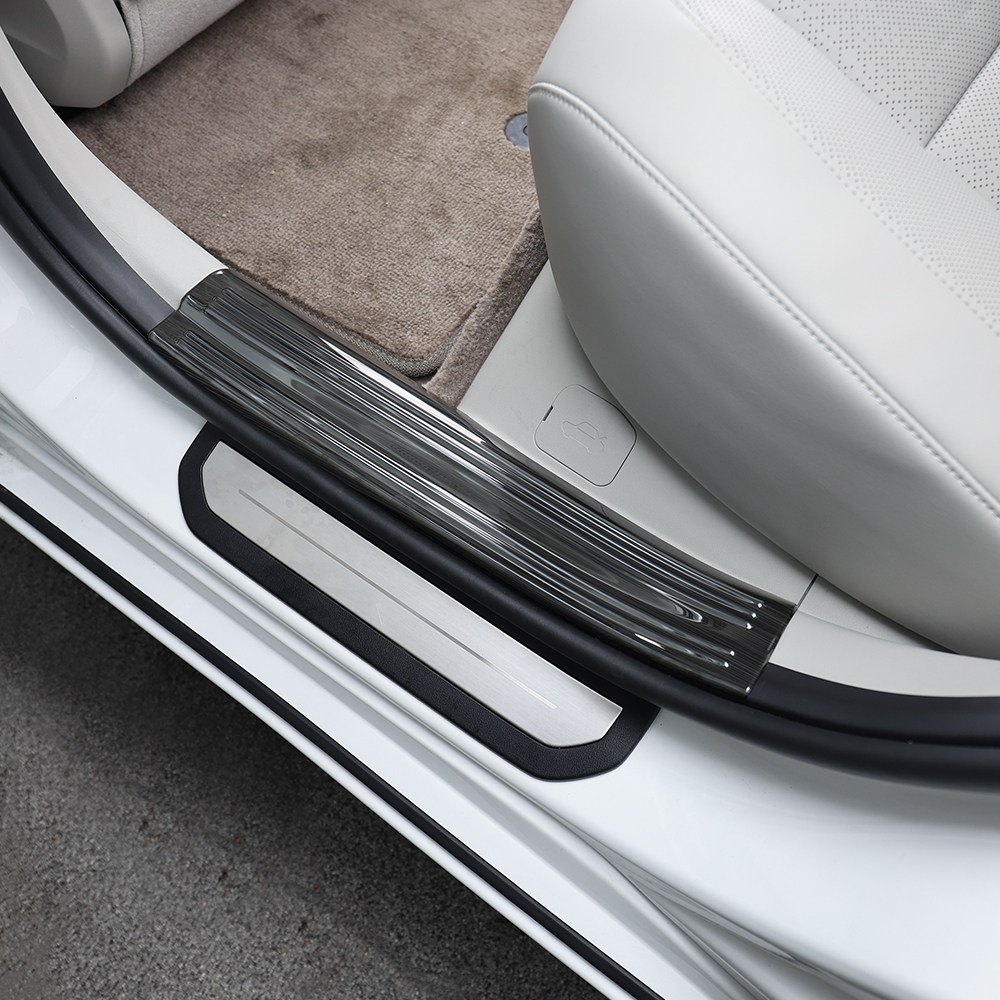터보카 EV4 호환 자동차 튜닝 차량 용품 도어스커프 커버 블랙 몰딩, 기타 34,000원