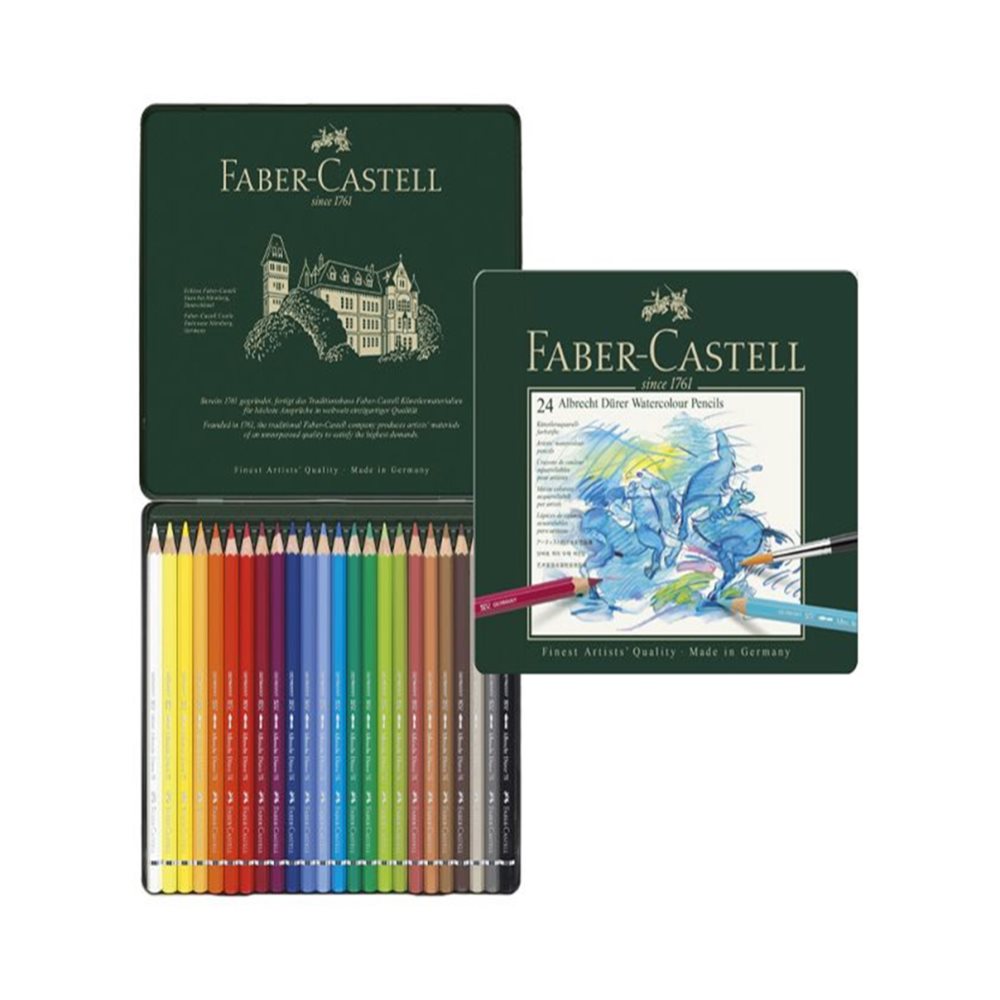 딜리고 파버카스텔 전문가용 수채색연필 24색 알버트 뒤러+틴케이스 화방 파버카스텔색연필 파버색연필 64,900원