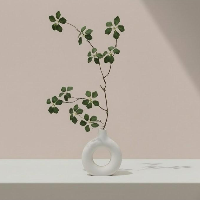 도노리움 조화 & 인테리어 원형 화병 세트 12,620원