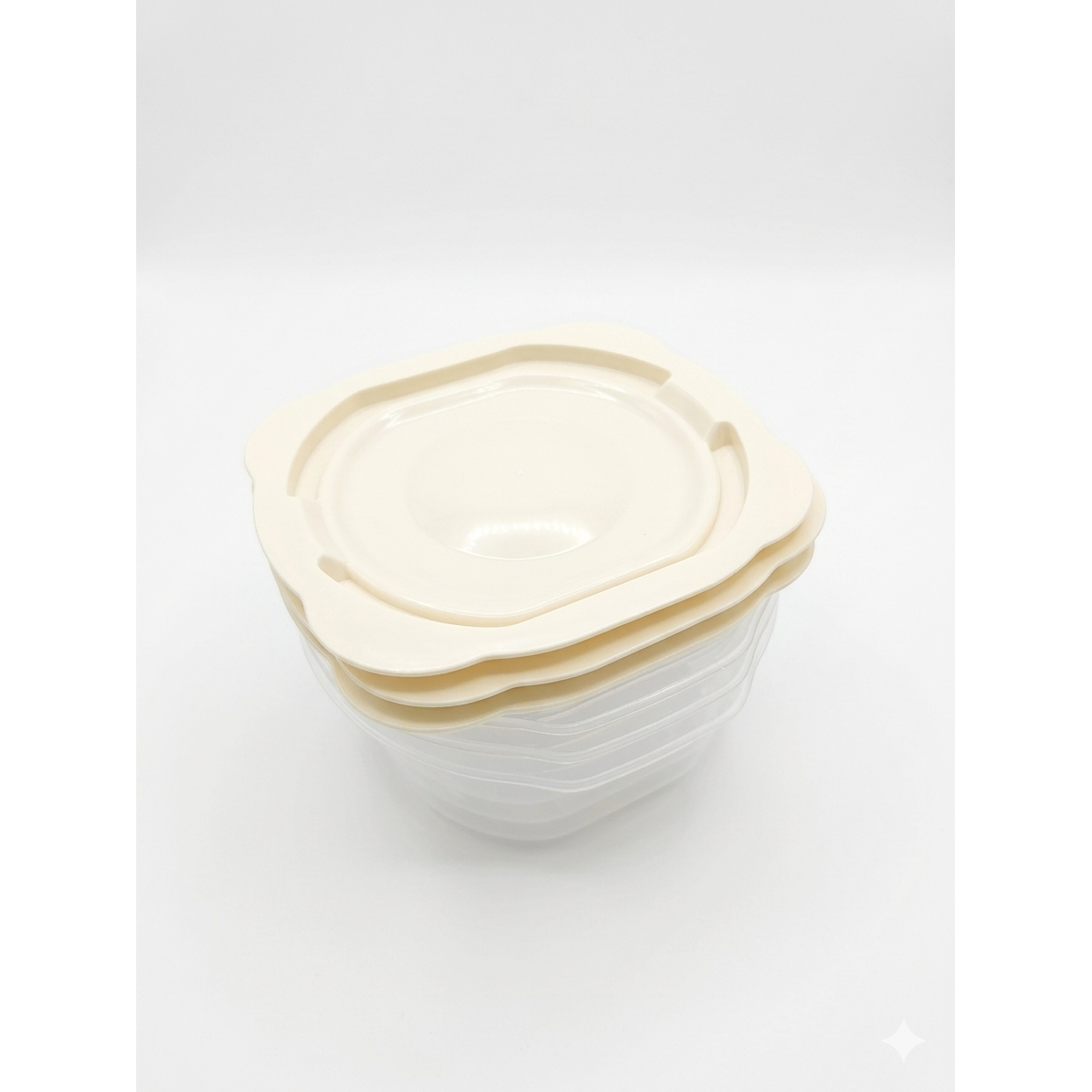 전자렌지용 보관용기, 흰색, 3개 3,000원