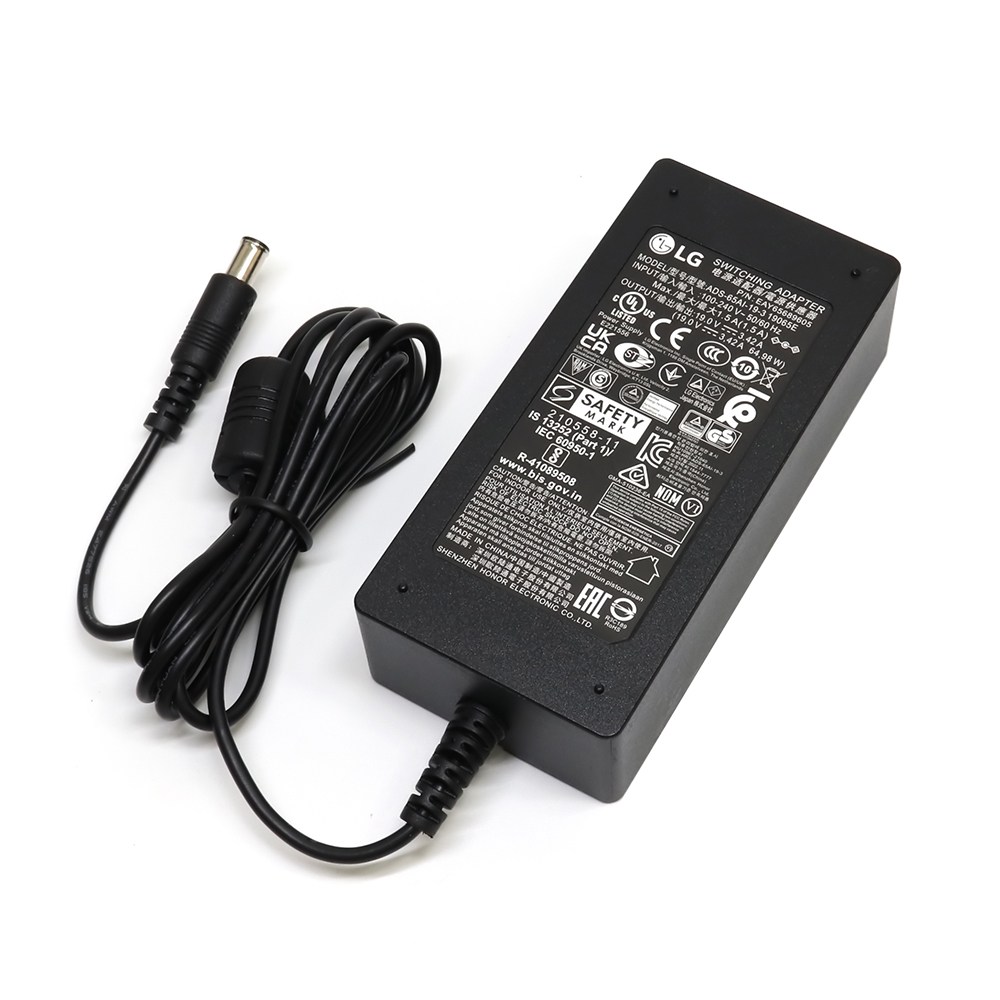 LG 정품 19V 3.42A 65W (6.5) 어댑터 15N540-FF5 15N540-GT5FL 15N540-LT10K DA-65G19 S530 S550 S560 충전기, 1세트, 블랙+케이블 19,500원