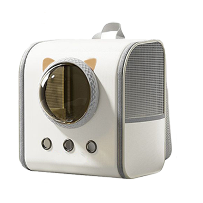 반려동물 우주선 고양이 이동가방 3면 통풍 백팩 이동 가방, 1개, 흰 22,900원