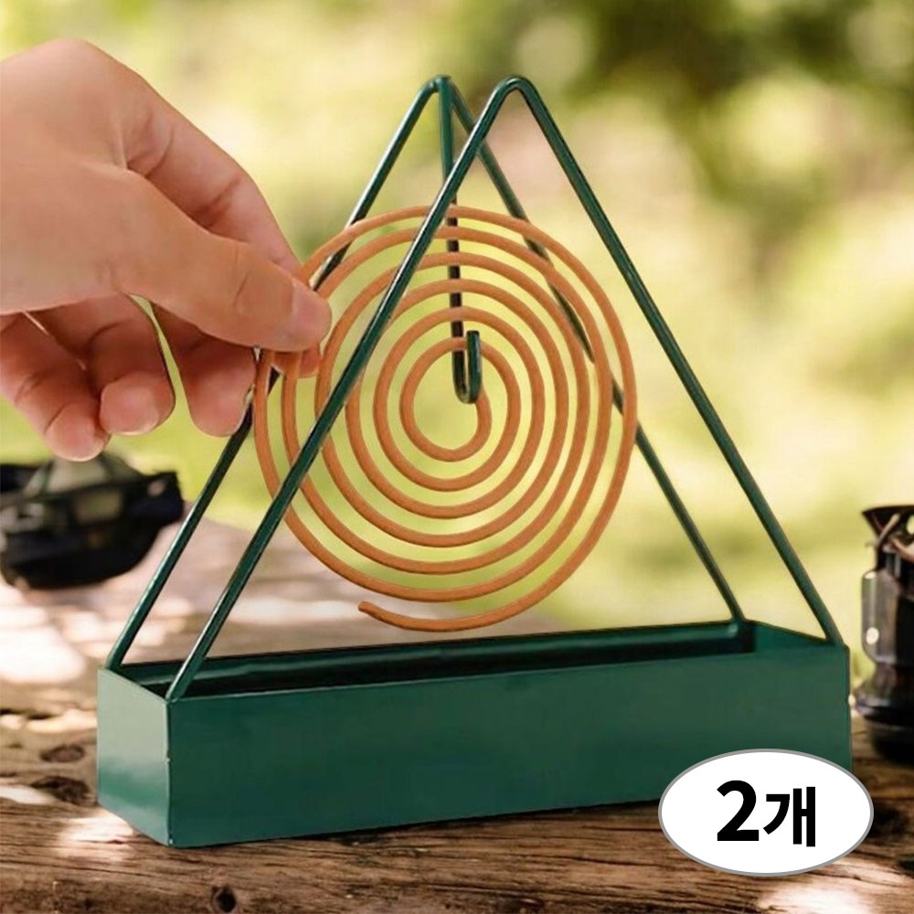 피플피 캠핑 모기향 케이스 거치대 2개, 그린 8,910원