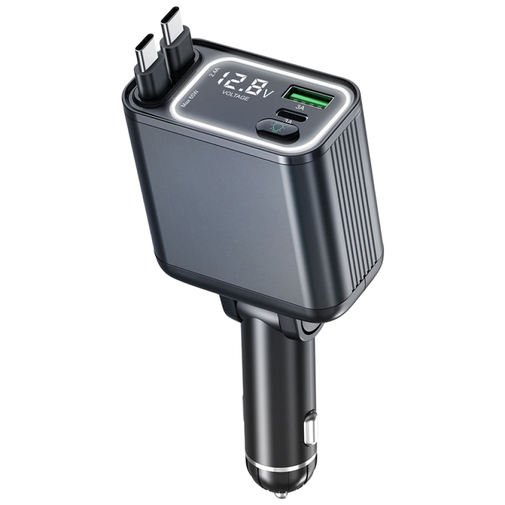 아림 C타입 PPS 초고속 릴타입 차량용 멀티 시거잭 고속 충전기 4in1 23,840원