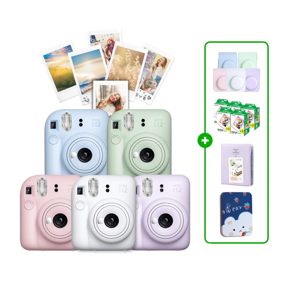 인스탁스 미니12 즉석카메라+필름100장+전용케이스+선물SET 256,000원