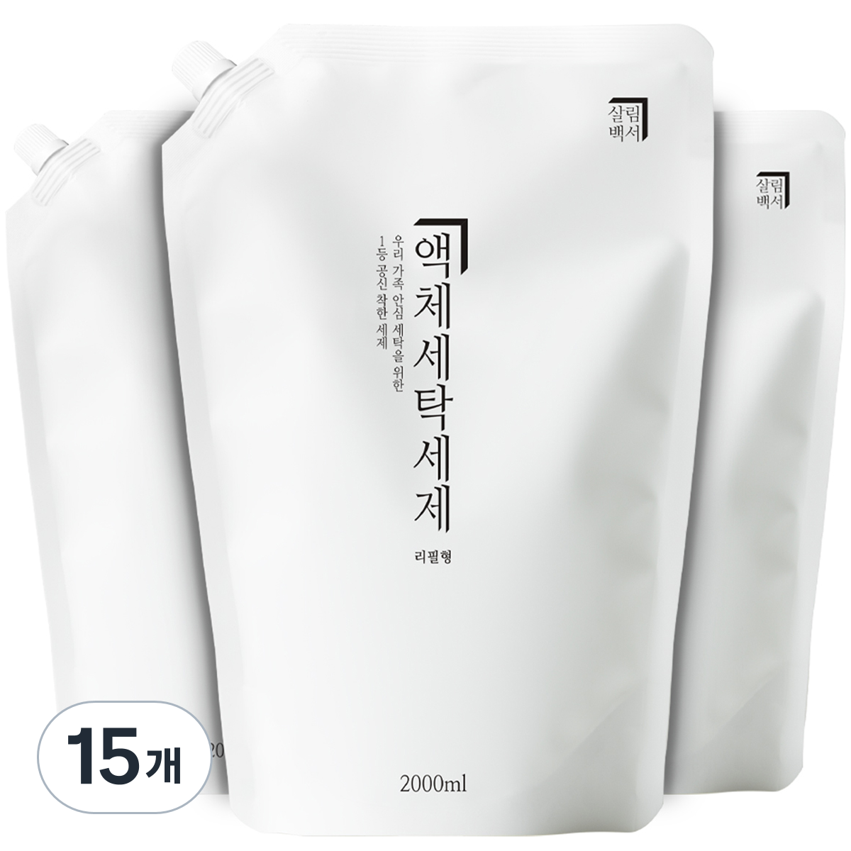 살림백서 드럼 일반겸용 액체 세탁세제 리필 65,600원