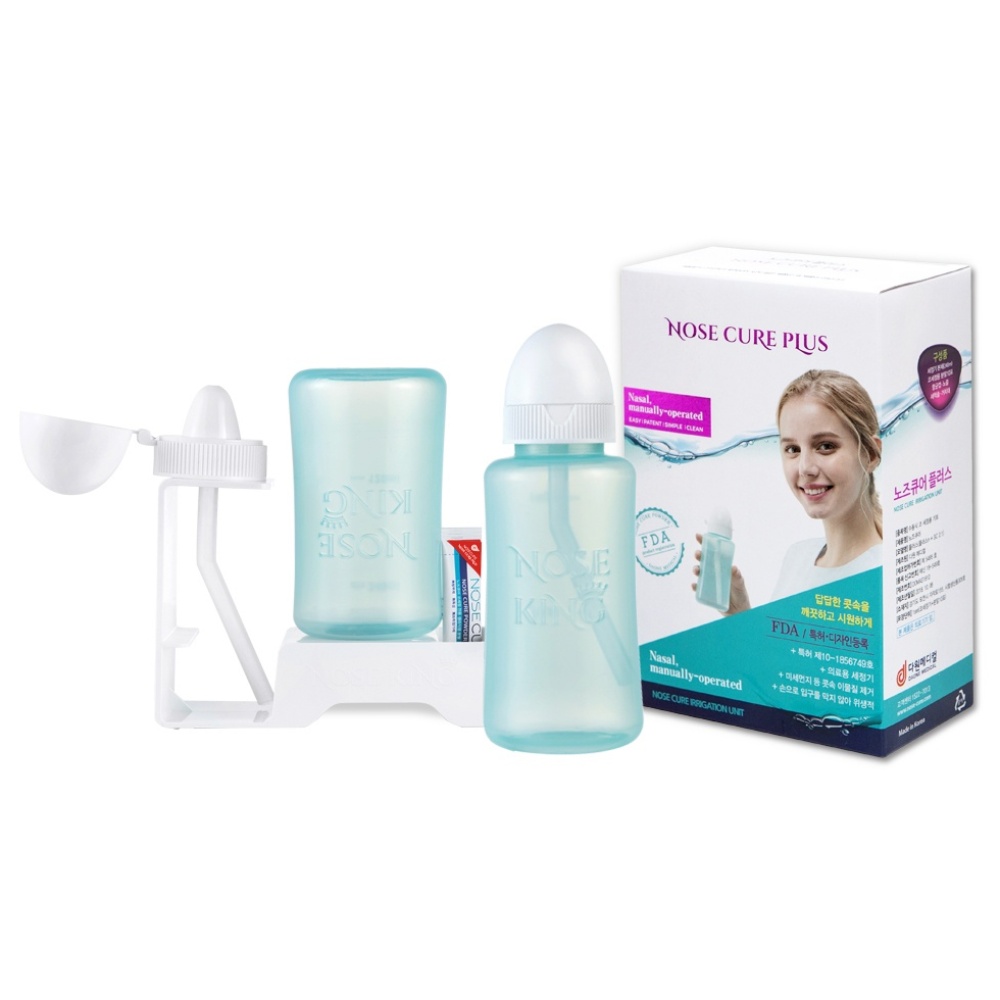 노즈큐어플러스 성인용 코세척기 세트(거치대+세척솔+분말10포) 13,800원