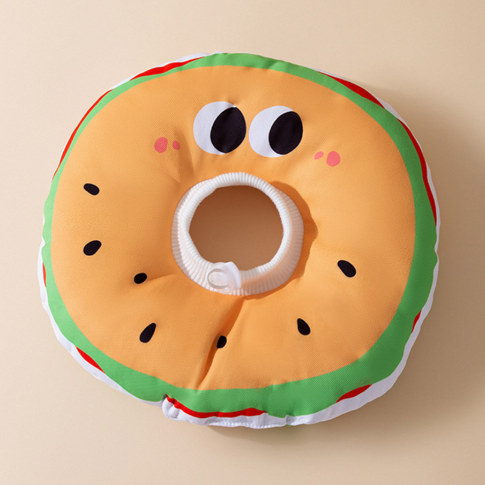 숑숑펫 애완동물 끈조절 푹신 햄버거 넥카라 13,900원