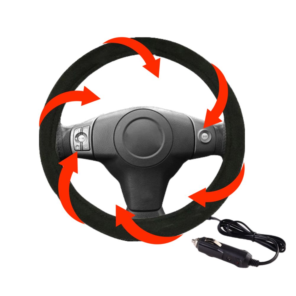 열선핸들커버 겨울 자동차 차량용 스웨이드 내장 열선 핸들 커버 26,600원