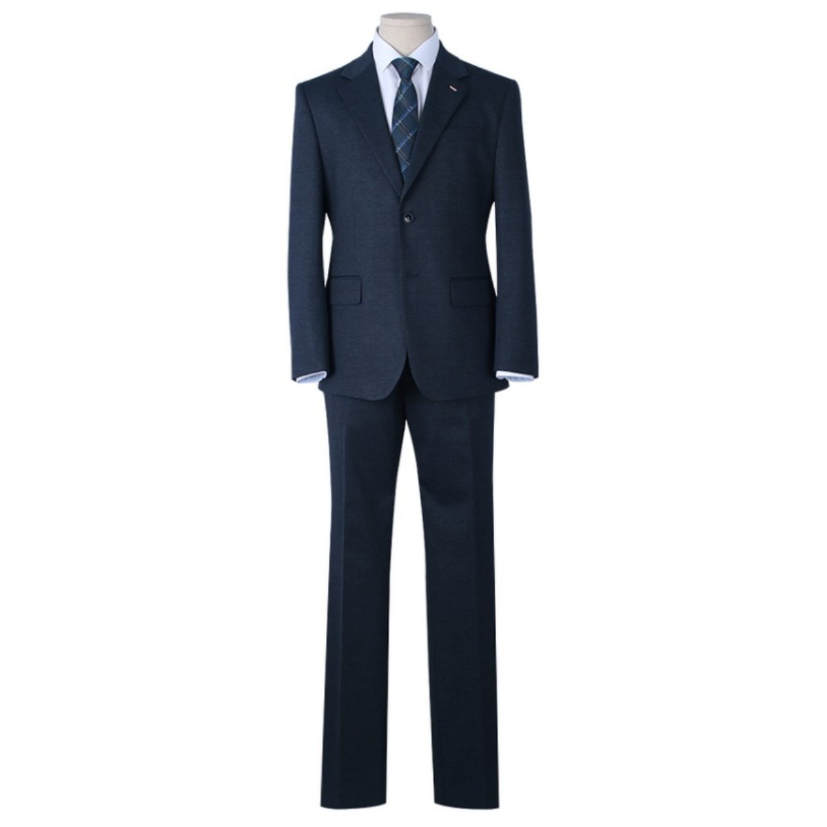 TR져지 체크 네이비 정장세트 TSU314045 354,000원